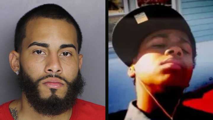 Juan Ortiz-Encarnacion (left) was sentenced to 15 to 30 years in prison for the 2017 home invasion murder of Pottstown 17-year-old David Doyle III (right).