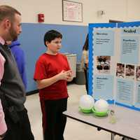 <p>A sixth-grader describes his project at the Lakeland Copper Beech Middle School showcase.</p>