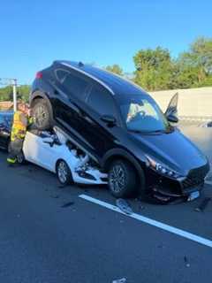 Woman Airlifted After I-84 Pileup Crash In West Hartford