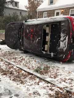 Cresskill Firefighters Free Driver After Snow-Related Crash