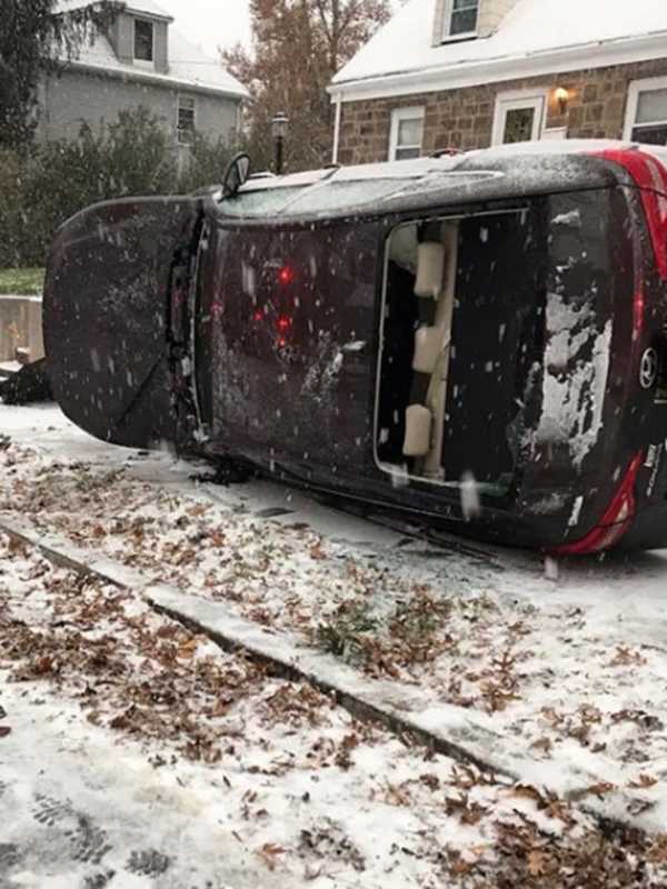 Cresskill Firefighters Free Driver After Snow-Related Crash