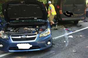 Cortlandt Car Crash Sends Two To Hospital, With 'Jaws Of Life' Rescuing One