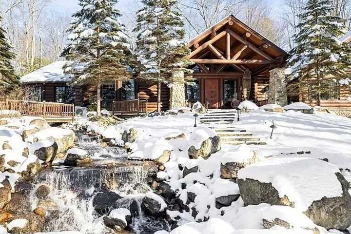 Huge $4M Western Mass Log Cabin Perfect For Yogis, Yuppies Up For Sale