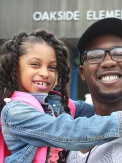 Over 500 'Dads' Take Kids To School In Peekskill