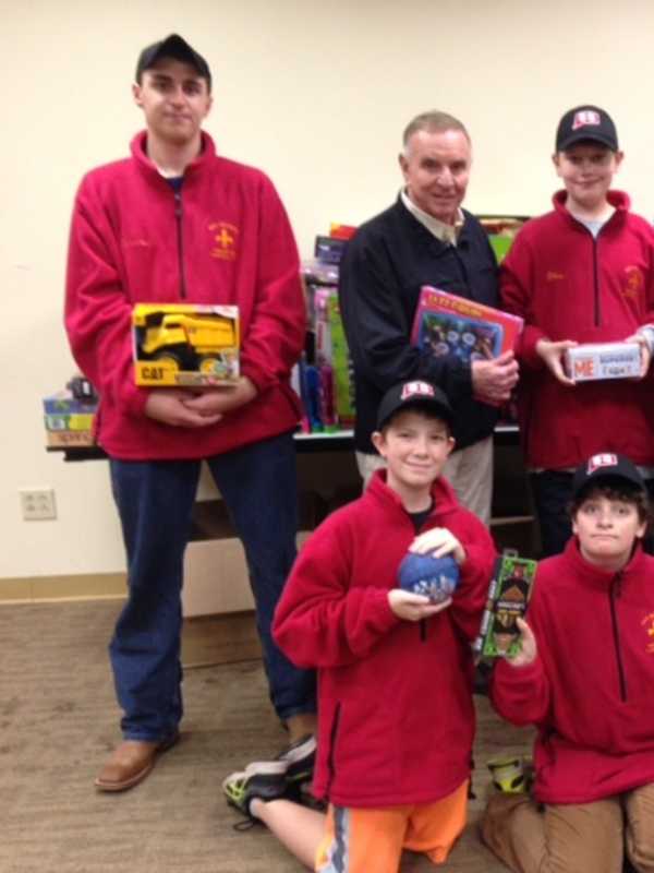 Fairfield Boy Scouts Deliver Toys To Bridgeport Foster Families