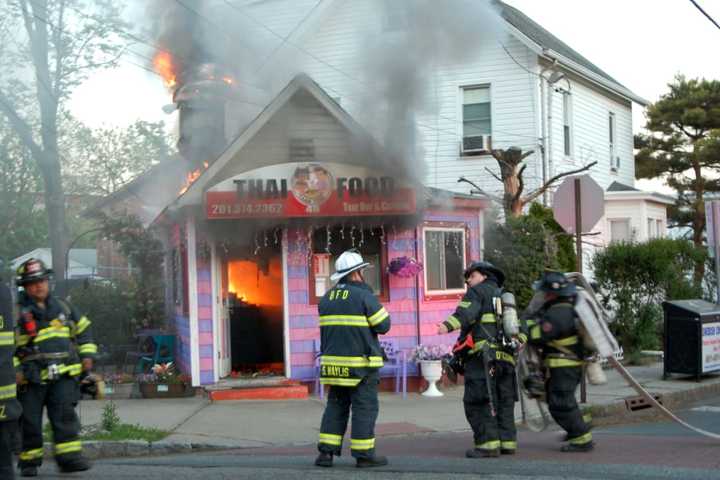 Fire Blows Through Roof Of Bergenfield Restaurant