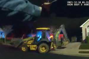 Dramatic Bodycam Video Shows NJ Police Officer Shooting Driver To Stop Backhoe Rampage