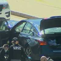 <p>The as-yet unidentified driver rammed into a north barricade vehicle access point at the U.S. Capitol, authorities said.</p>