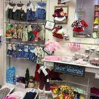 <p>The Doll Clothes Factory in Brookfield is set up for holiday shopping.</p>