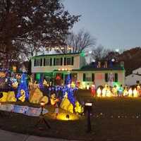 <p>The Drelick family takes about two months to set up their holiday light display.</p>