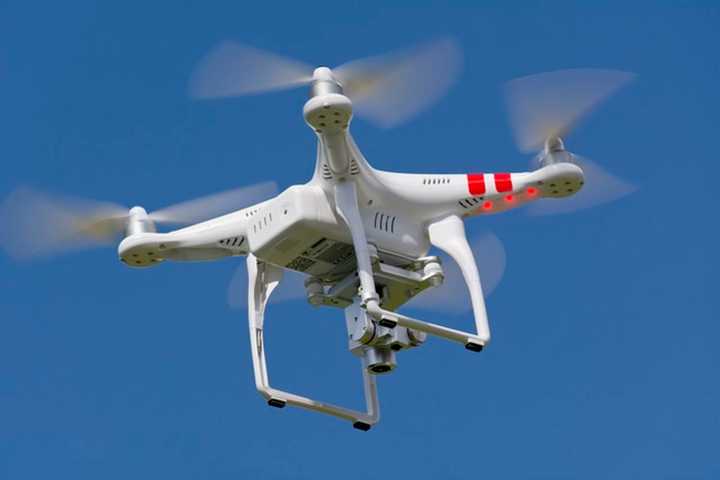 Drones like this one are being flown over the Village of Mamaroneck to get a count of the deer population.