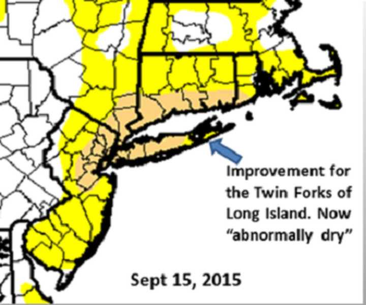 The new drought report issued Monday shows the area remains in a moderate drought. 