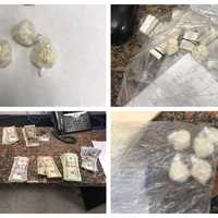 <p>The drugs and cash seized.</p>