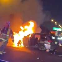 HERO: Good Samaritan Rescues Driver From Fiery Route 3 Wreck