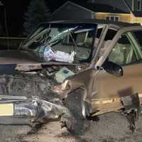 <p>What was left of the Chevrolet Silverado.</p>