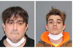 Father/Son Charged In CT Burglary After Fleeing By Crashing Through Garage Door With Vehicle