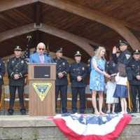 <p>Several Lyndhurst Police Department promotions were made Monday during a ceremony at Town Hall Park.</p>