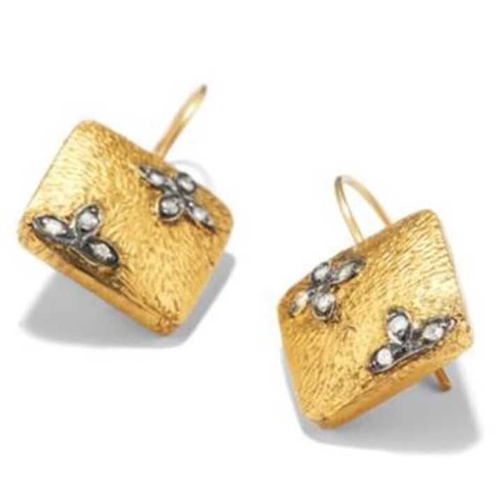 Gold Square Drop earrings will be raffled off at the New Canaan Nature Center preview party, compliments of Ash and Ames.