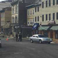 <p>At the scene on Old River Road in Edgewater early Monday.</p>