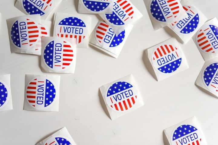 "I Voted" stickers.