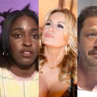 <p>Ayo Edebiri and Jennifer Coolidge, both of Boston, and Amherst's Ebon-Moss Bachrach.
  
</p>