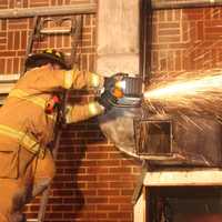 <p>Flames extended through the duct work.</p>