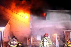 Firefighters Knocked Back When Propane Tank Explodes In Elmwood Park House Blaze