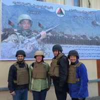 <p>U.S. Rep. Elizabeth Esty in Afghanistan with other members of Congress.</p>