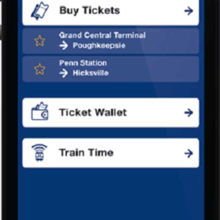 The MTA eTix app allows the purchase of mobile tickets on the Long Island Rail Road and Metro-North lines.