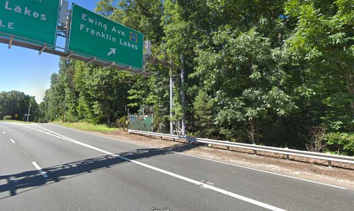 Northbound Route 208 near Ewing Avenue in Franklin Lakes.