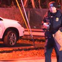 <p>Officer bags side-view mirror left behind at the scene on Orange Avenue (Route 202) just south of Route 59 in Suffern.</p>