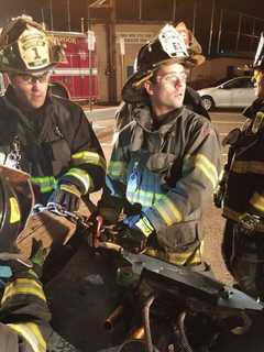 Saddle Brook Engine Co. 1 Prepares For Extrication Competition