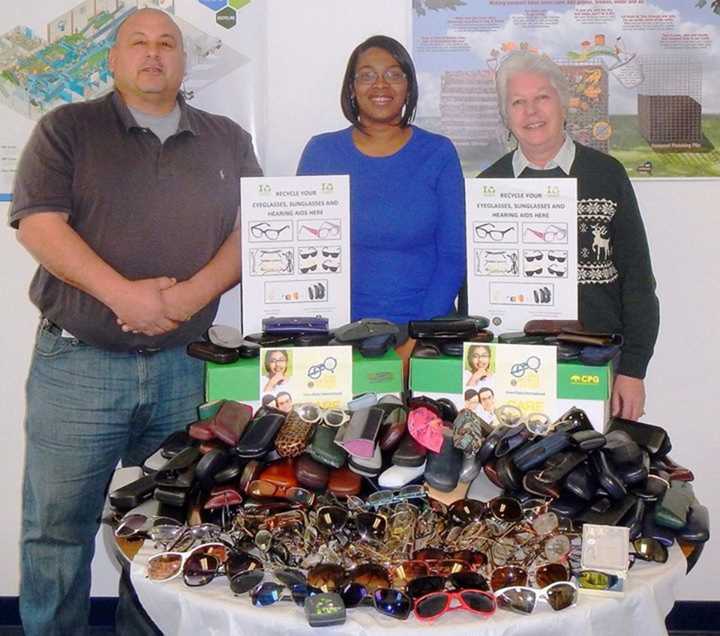 The Dutchess County Division of Solid Waste Management and Lions Clubs International collected eyeglasses and hearing aids during America Recycles Day.