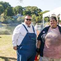 <p>Hoodoo Brown BBQ owners Cody Sperry and Chris Sexton.</p>