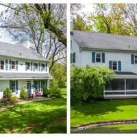 <p>The front and rear of the farmhouse at 3102 Fisher Road, Worcester Twp.</p>