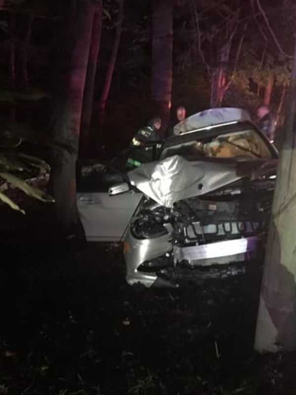 Car Crash On Redding Road Knocks Out Power In Fairfield