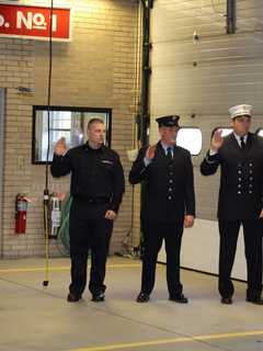 Fairfield Fire Department Promotes Two Members, Gains New Firefighter