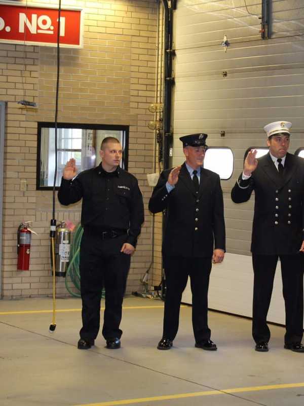 Fairfield Fire Department Promotes Two Members, Gains New Firefighter