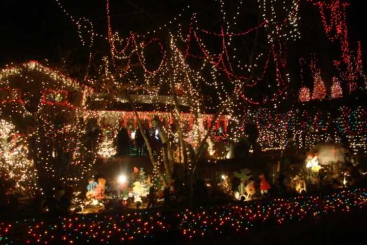 The lights at the Setti home in Norwalk from Christmas 2014.