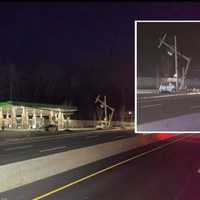 Utility Pole Crash Closes Northbound Route 17 Overnight