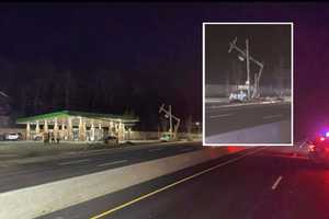 Utility Pole Crash Closes Northbound Route 17 Overnight