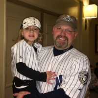 <p>Former Saddle Brook resident Pete Forman and his daughter Callie spend a daddy-daughter day getting autographs and meeting athletes.</p>