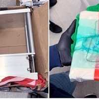 <p>The drugs and one of the kilo presses seized at the daycare center in the Bronx.</p>