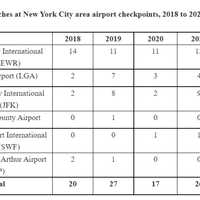 <p>NYC regional airport gun seizure figures released Tuesday, Jan. 17.</p>