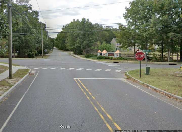 The intersection of Fernwood and Delaware avenues in Egg Harbor Township, NJ.