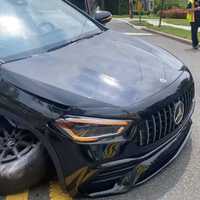 <p>The driver sustained a minor leg injury for which she was treated at the scene by EMTs from the village Fire Department following the June 20 crash at the intersection of Monte Vista Avenue and Heights Road.</p>