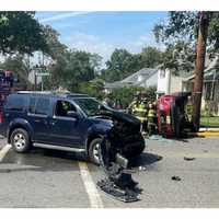 HEROES: Driver Extricated, Another Cited After SUVs Collide In New Milford