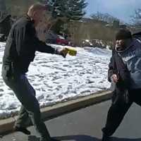 <p>An officer tases Atiba Lewis during the February 2022 confrontation in Plainsboro, NJ.</p>