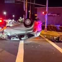 Unlicensed, Uninsured Driver Climbs Out, Walks Off, Gets 14 Tickets After Cliffside Crash
