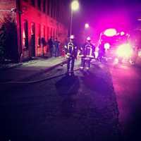 <p>Fire crews in Newton jumped to action when an apartment on the first floor of a 4-story building went up in flames Wednesday morning.</p>